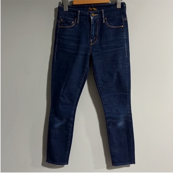 MOTHER The High Waisted Looker Crop in Hot Rod - Picture 3 of 8